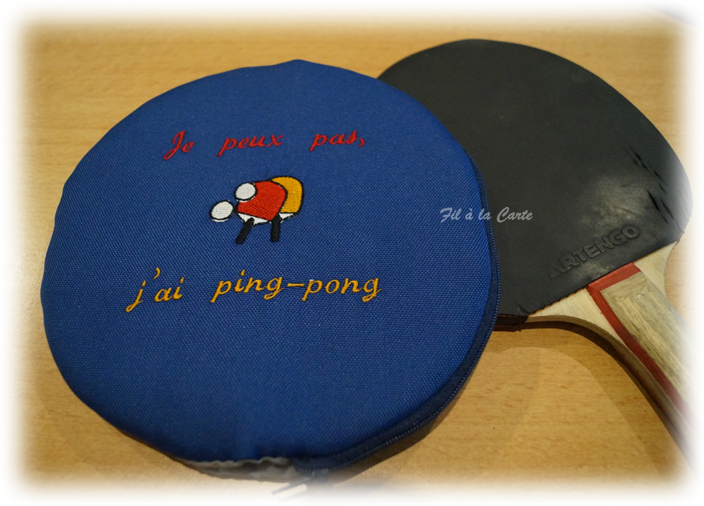 Housse raquette ping pong